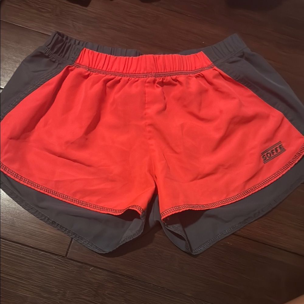 Soffe Red and Gray Athletic Shorts - LIKE NEW - Running Short - Light Weight